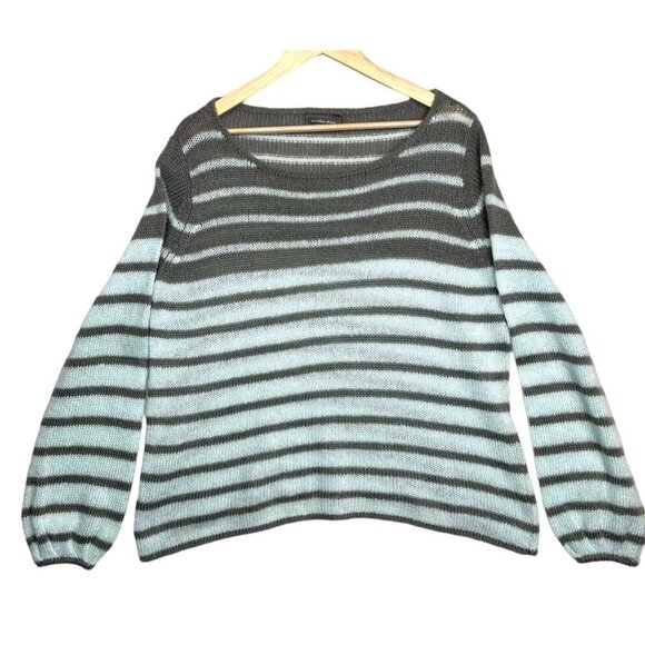 Wooden Ships Sweater Striped Pattern Mohair Wool‎ blend size S/M - Picture 1 of 6